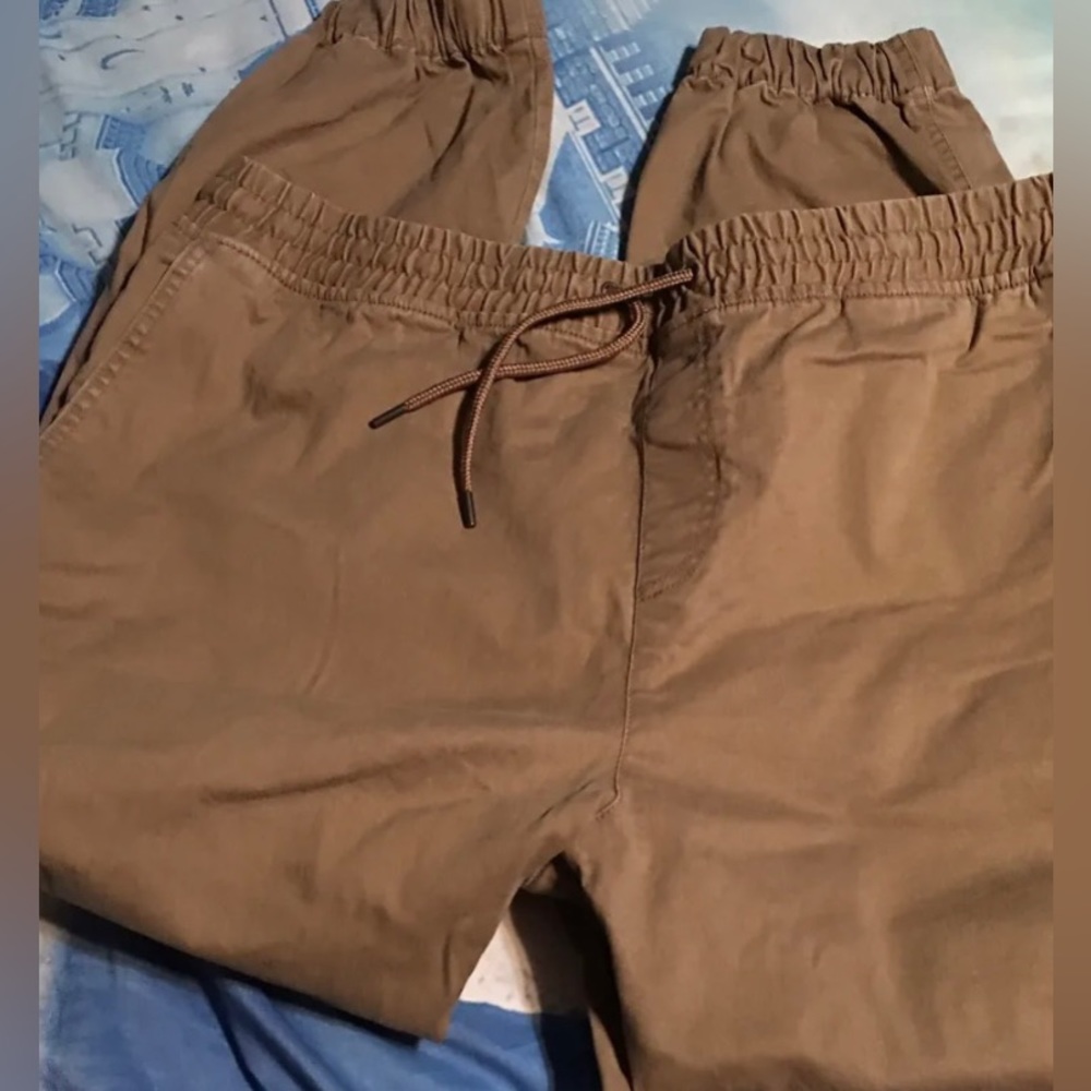 Khaki-Colored Dip Pull-On Pants in Size XXL Super Stretch at Waistband and Cuffs